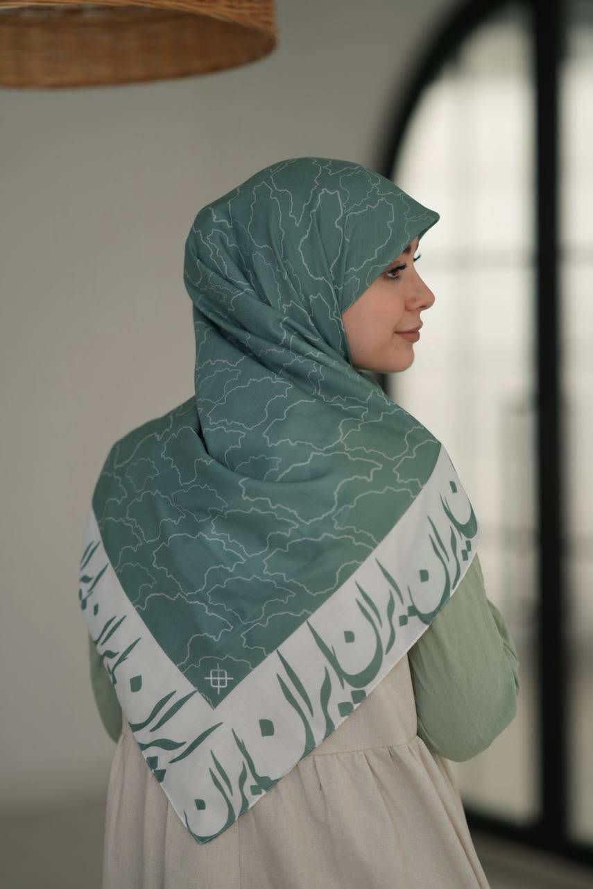 🇮🇷روسری ایران رنگ سبز پاستلی🇮🇷